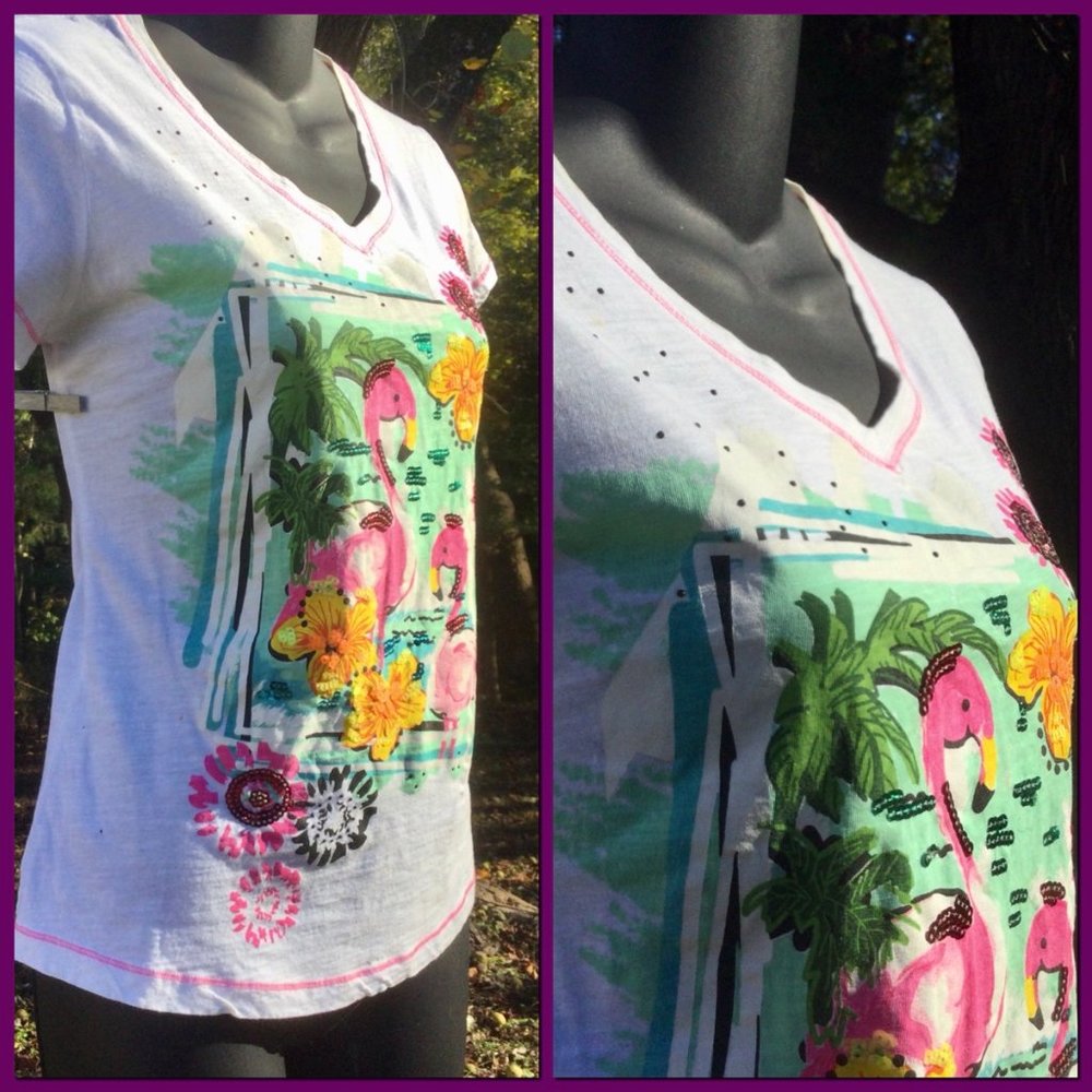 Duo Sided Graphic Tshirt, sz SP